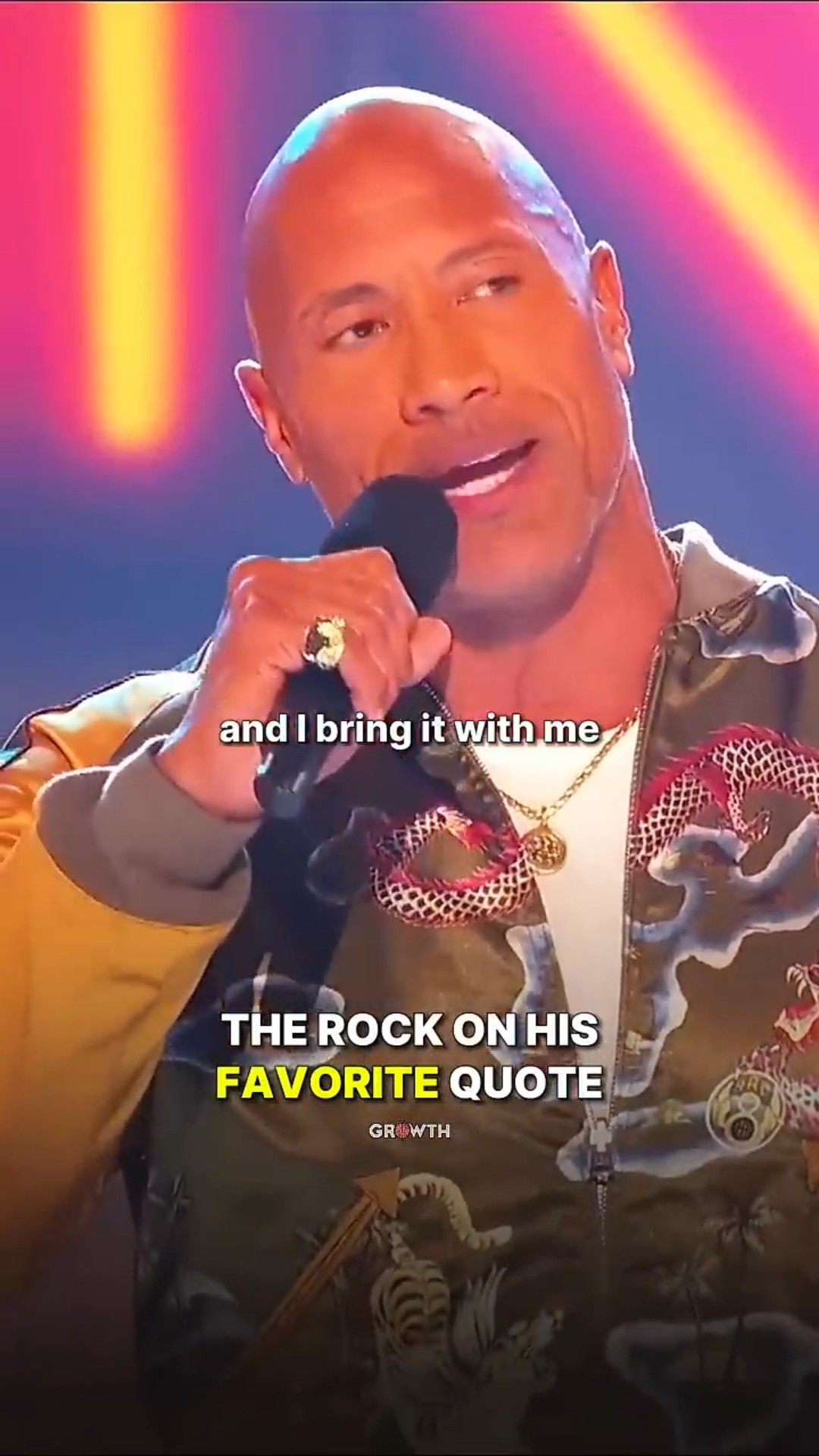 The Rock on His FAVORITE Quote.
